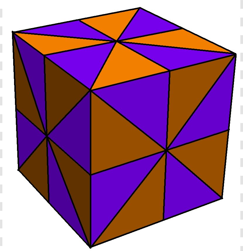 Disdyakis Dodecahedron Symmetry Cube Rhombic - Area Transparent PNG