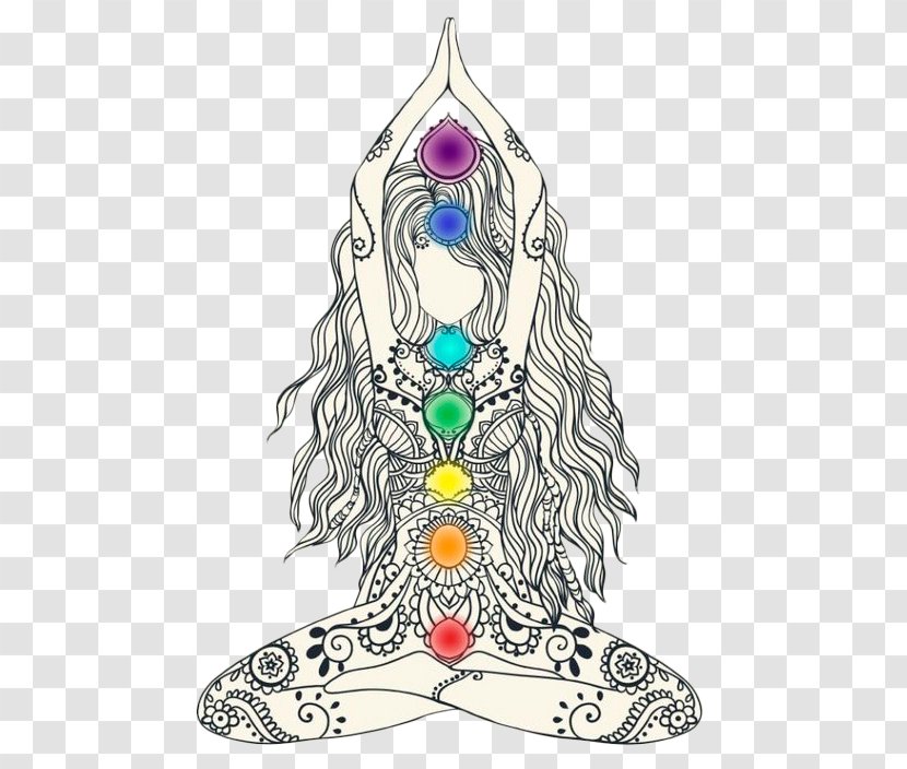 Chakra Healing Reiki Meditation Energy - Cartoon - Yoga Beauty Line Transparent PNG