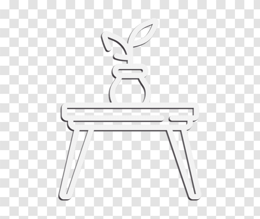 Home Decoration Icon Dinner Table Icon Table Icon Transparent PNG