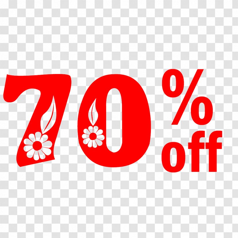 Spring Sale 70% Off Discount Tag. - Logo - Bigbox Store Transparent PNG