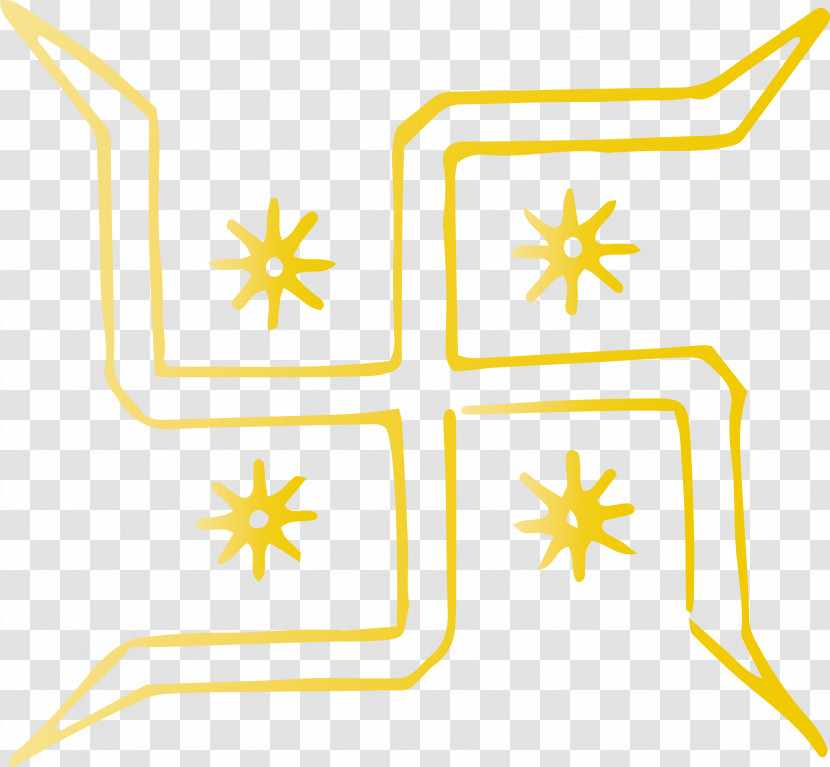 Angle Line Point Yellow Pattern Transparent PNG
