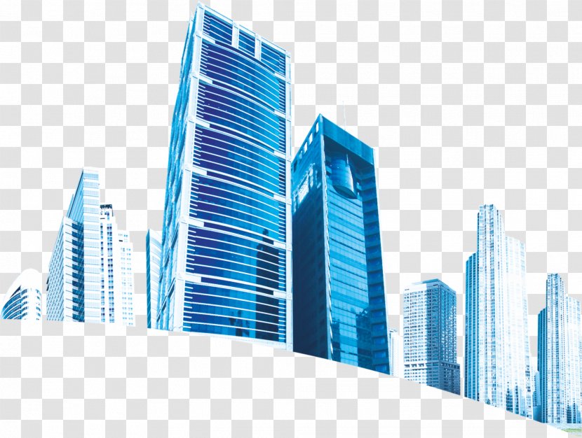 City Blue Architecture Transparent PNG