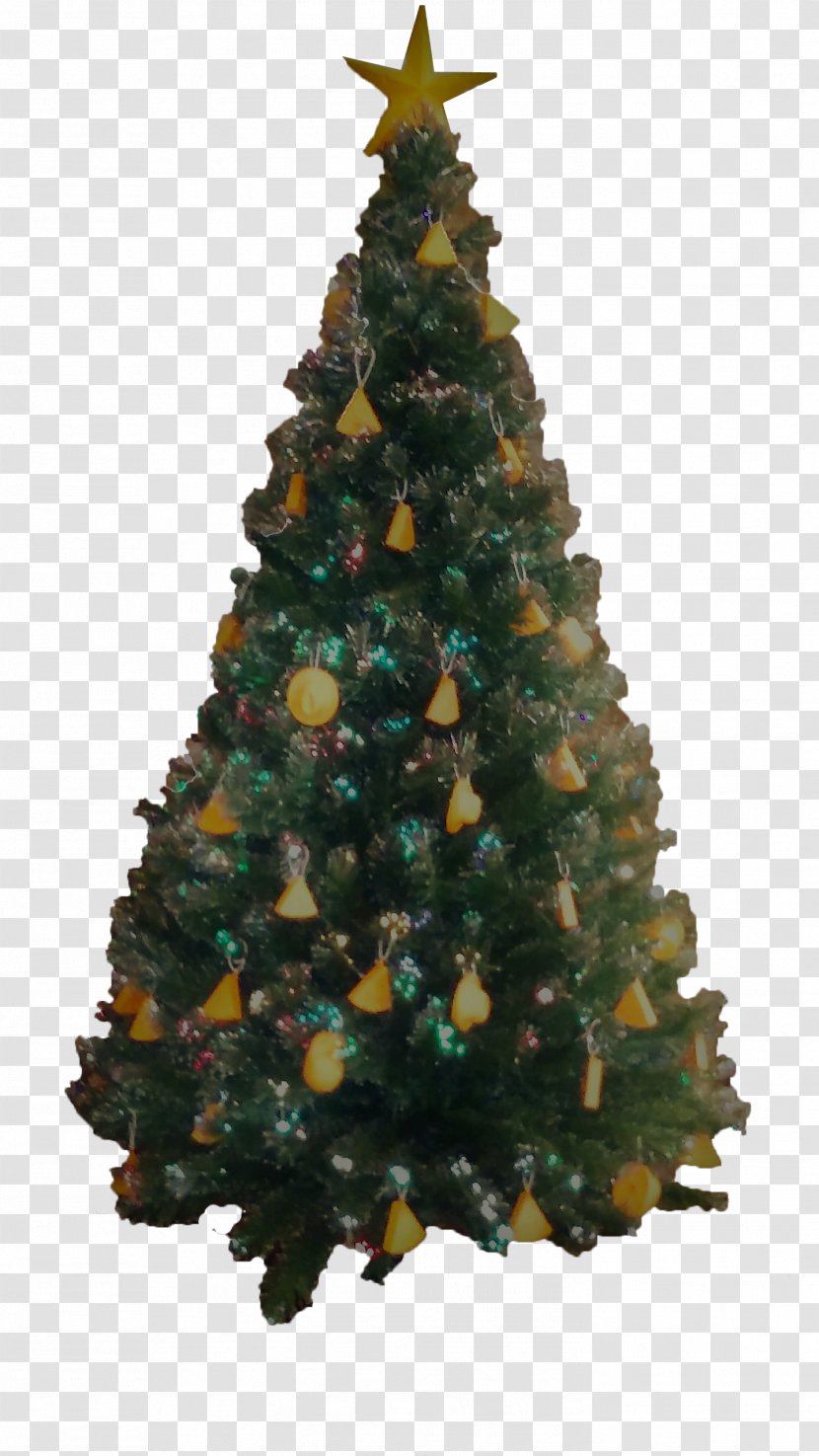 Artificial Christmas Tree Ornament Pre-lit Lights - Norway Spruce Transparent PNG