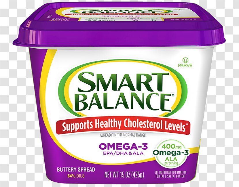 Smart Balance HeartRight Light Buttery Spread With Flaxseed Oil - Olive - Butter Transparent PNG