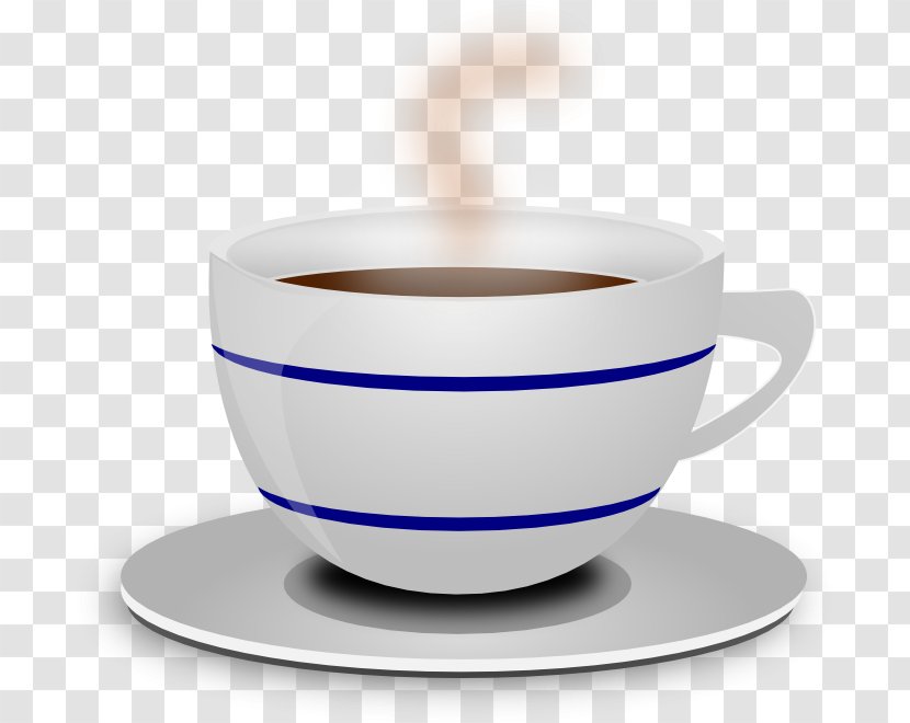 Coffee Cup Espresso Saucer Caffeine Mug - Vector Transparent PNG