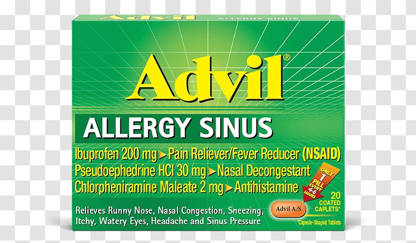 Allergy Pseudoephedrine Ibuprofen Sinus Infection Common Cold - Grass - Store Menu Transparent PNG