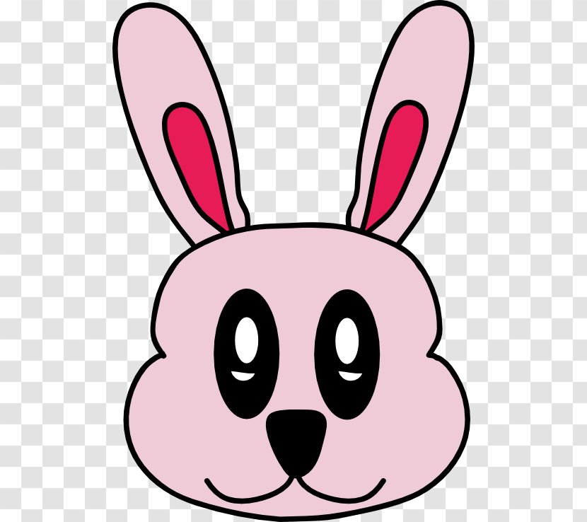 Easter Bunny Domestic Rabbit Roger Clip Art - Pet - Pink Background Transparent PNG