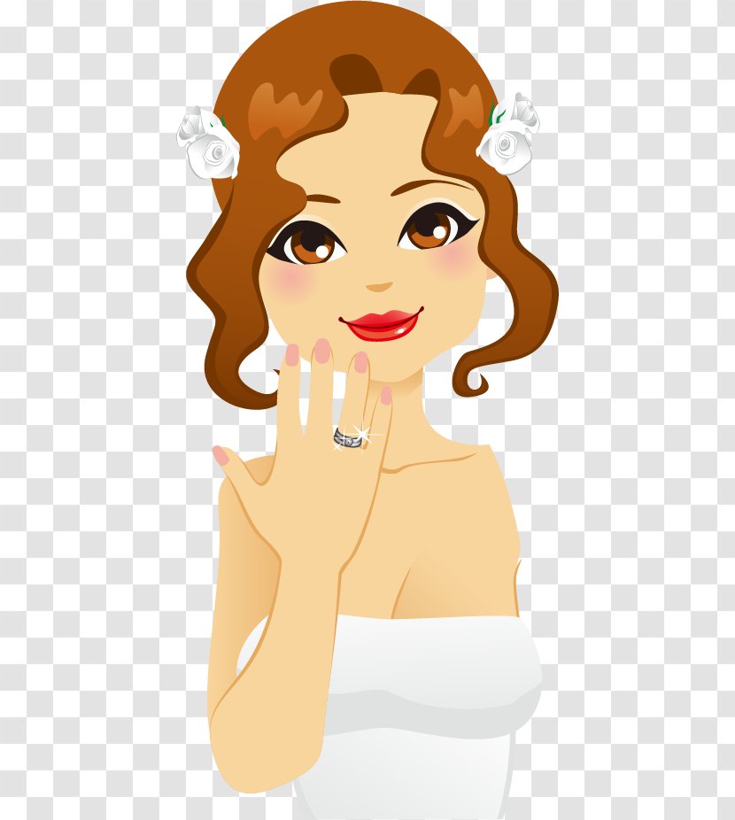 Marriage Cartoon Drawing Wedding - Bride Transparent PNG