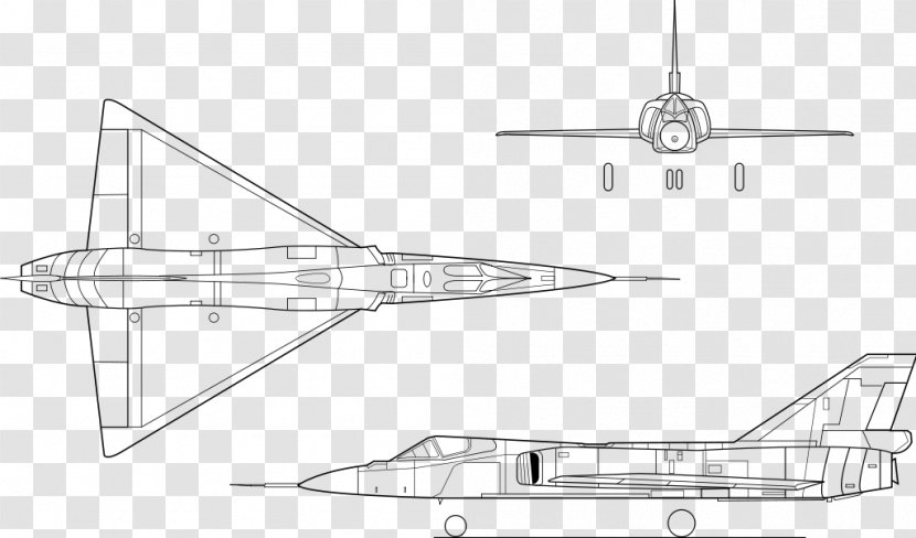 Convair F-106 Delta Dart F-102 Dagger Airplane Aircraft F-106A - Line Transparent PNG