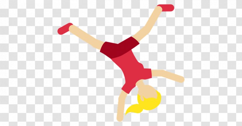 Emoji Cartwheel Clip Art Gymnastics Acrobatics - Performing Arts Transparent PNG