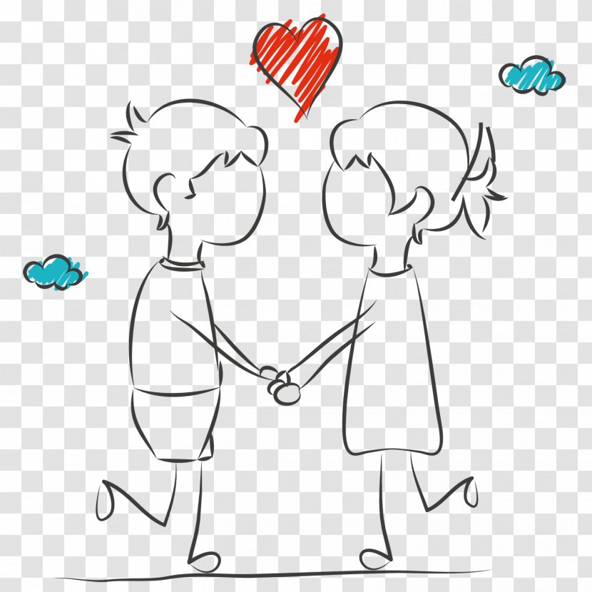 Sketch Image Creating An Outstanding Intimate Relationship Significant Other Drawing - Cartoon - Da Transparent PNG