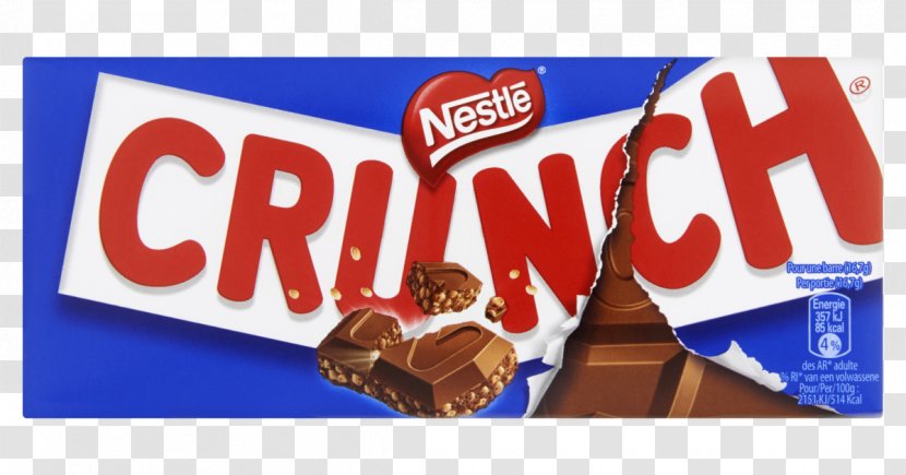 Nestlé Crunch Chocolate Bar Milk Breakfast Cereal White - Food Transparent PNG