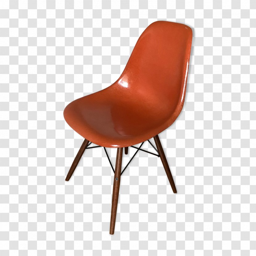 Eames Lounge Chair Herman Miller Industrial Design - Orange Sa Transparent PNG