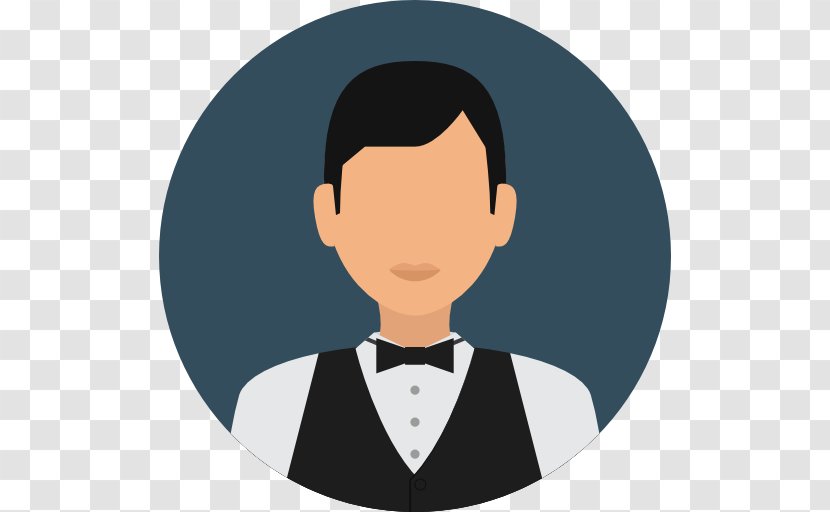 Waiter - Forehead - Flat People Transparent PNG