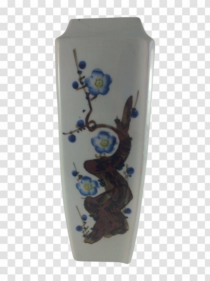 Vase Blue And White Pottery Ceramic Cobalt Urn - Porcelain Transparent PNG