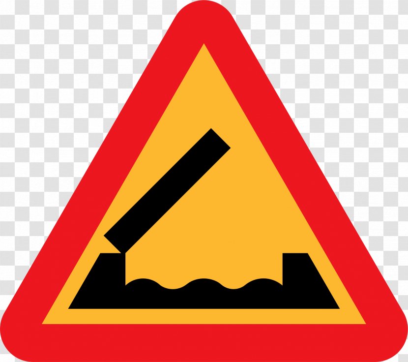 Road Traffic Sign Warning Bridge - Symbol Transparent PNG