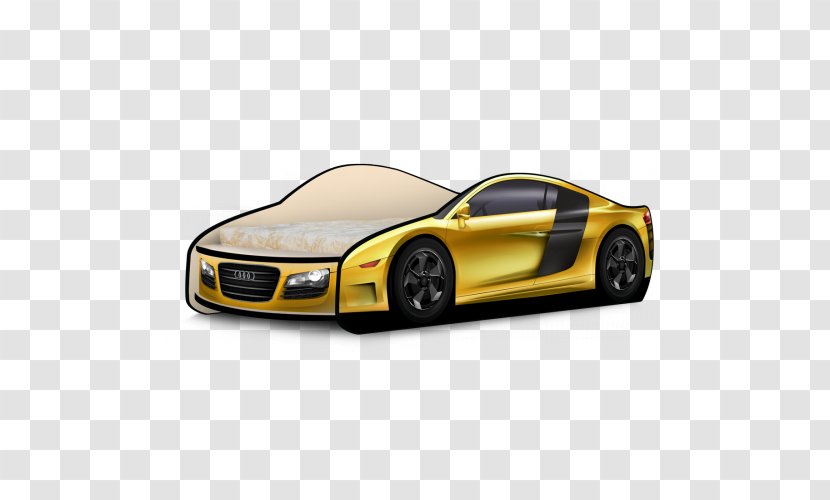 Concept Car Audi R8 Le Mans Automotive Design - Yellow Transparent PNG