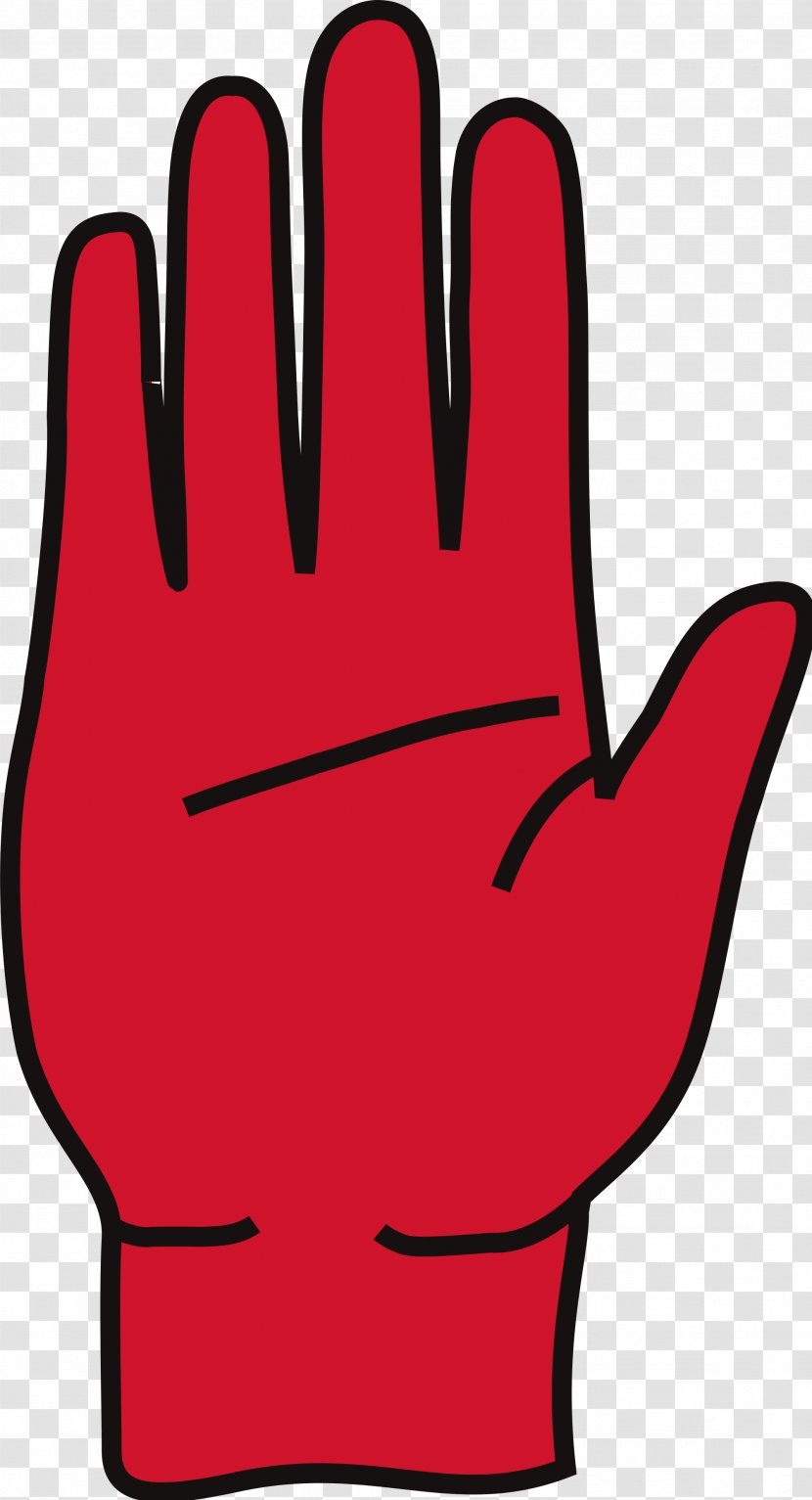 Red Hand Of Ulster Flag Northern Ireland Clip Art - Saw Transparent PNG