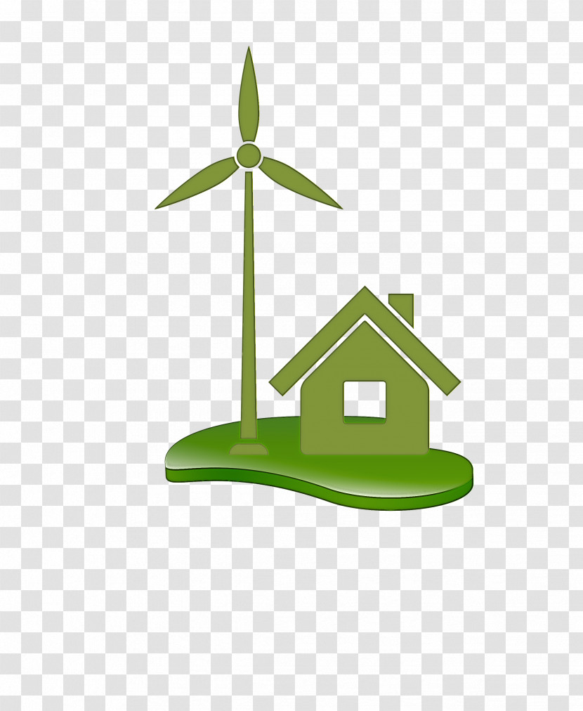 Green Logo Leaf Wind Grass Transparent PNG