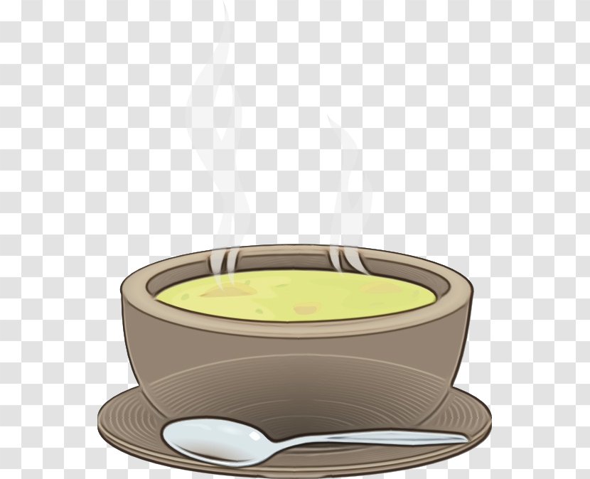 Yellow Tableware Clip Art Cup Food - Bowl - Dish Transparent PNG