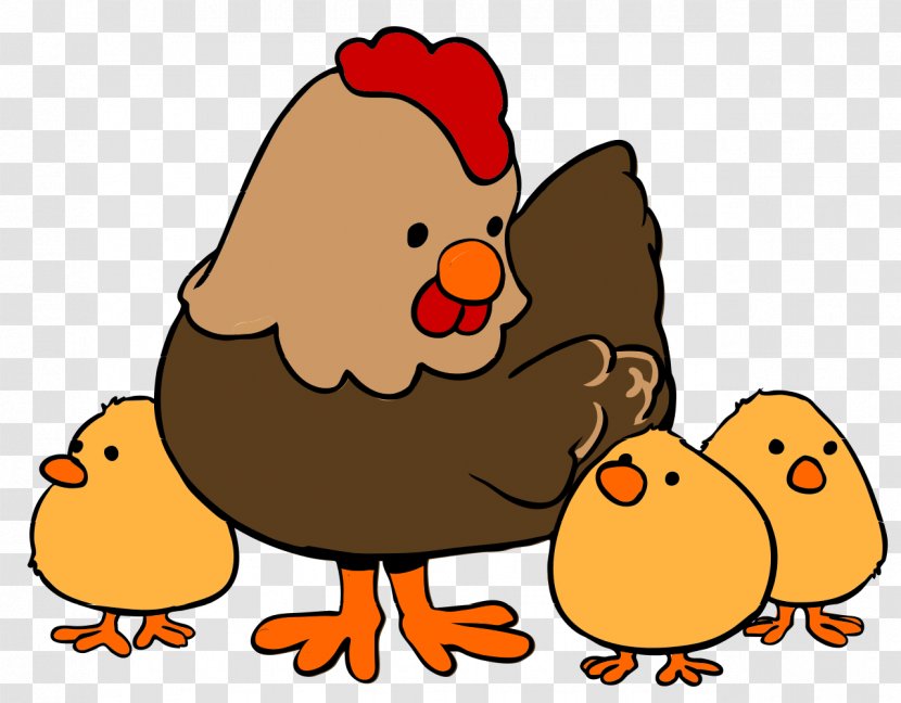 Chicken Cartoon Rooster Clip Art - Hen And Chicks - Chickens Transparent PNG