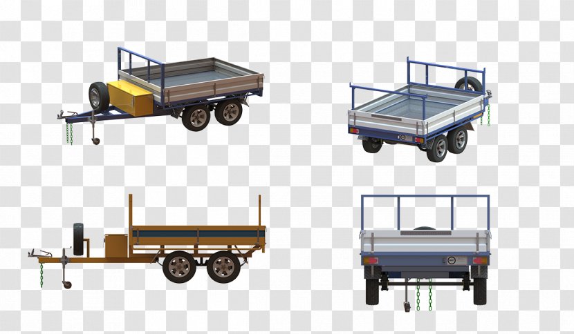 Car Trailer Motor Vehicle Truck - Machine Transparent PNG