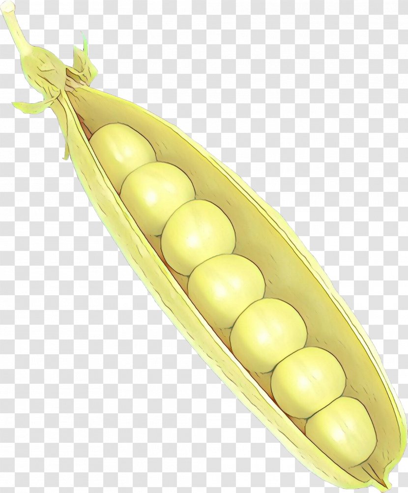 Legume Pea Yellow Bean Vegetable - Cartoon - Plant Fruit Transparent PNG