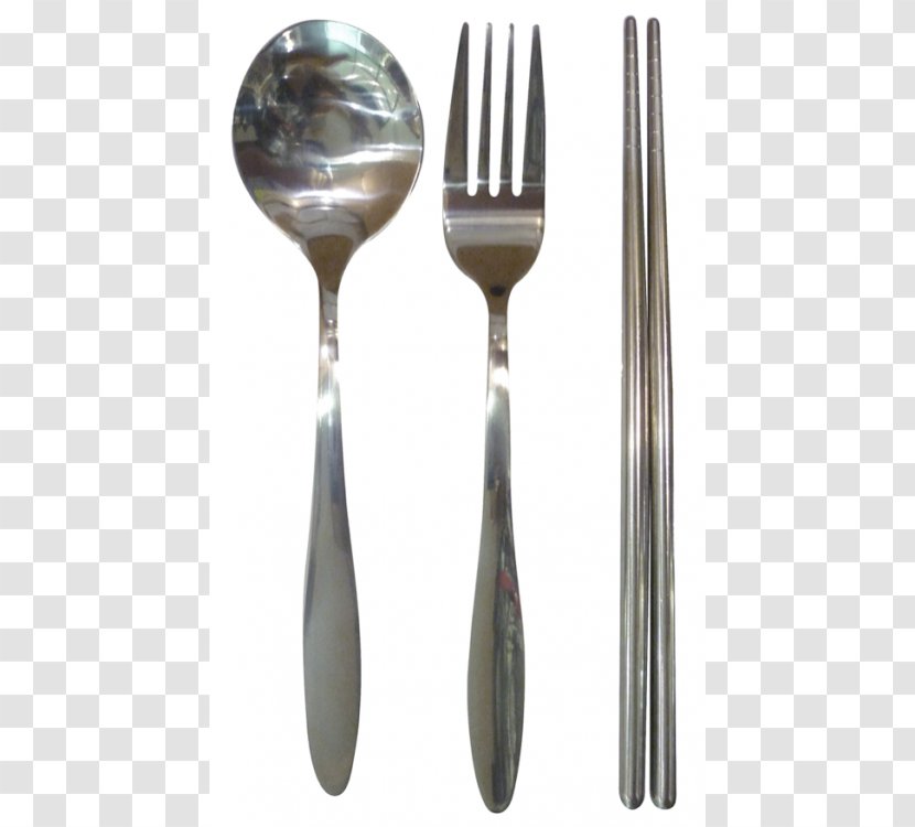 Fork Knife Spoon Cutlery Chopsticks - Stainless Steel Transparent PNG