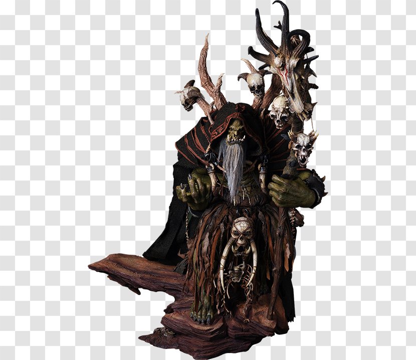 Gul'dan Figurine Sideshow Collectibles World Of Warcraft Statue - Orda - Grom Hellscream Transparent PNG