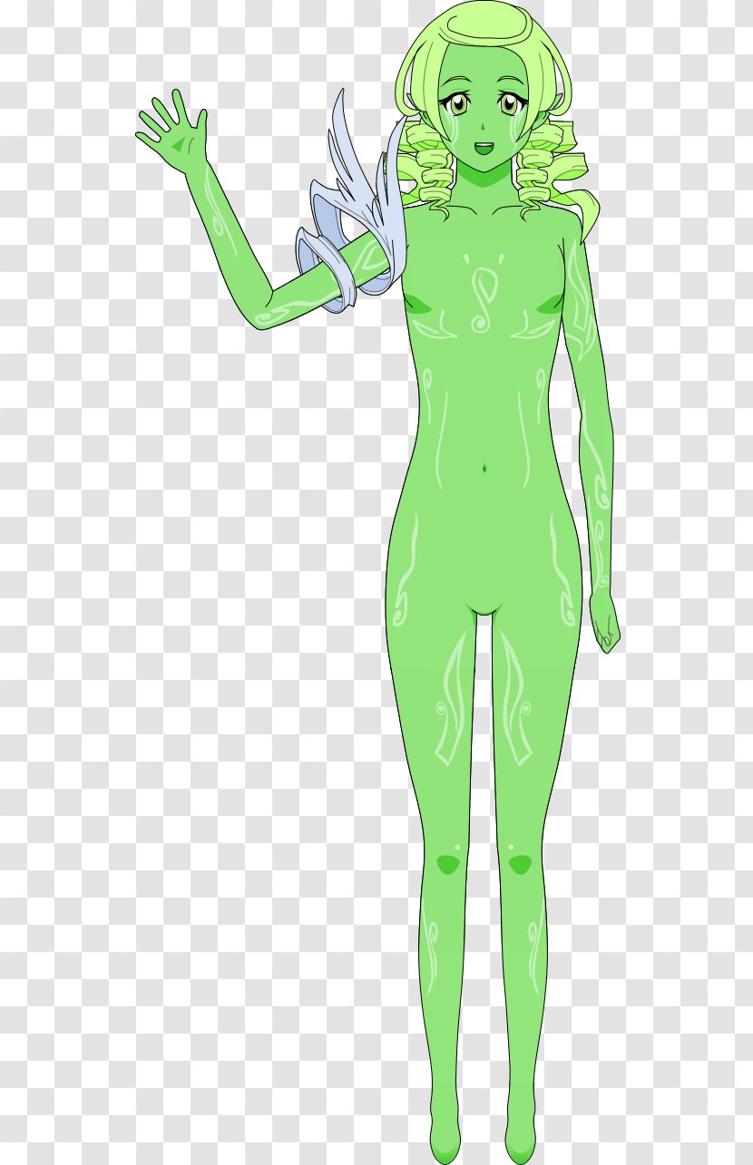 Cartoon Green Homo Sapiens Costume - Watercolor - Flower Transparent PNG