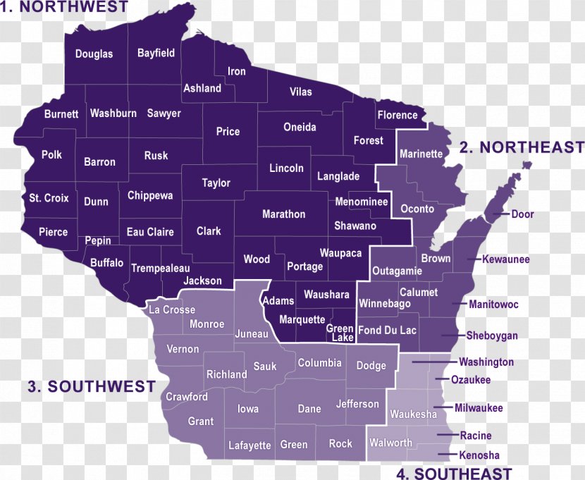 Map Wisconsin Builders Association Royalty-free Transparent PNG