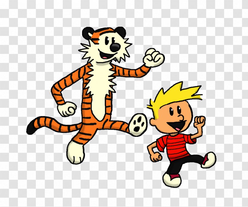 Tiger Cat Cartoon Calvin And Hobbes Comic Strip Transparent PNG