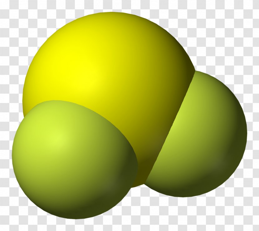 Sulfur Difluoride Dichloride Tetrafluoride Bifluoride - Yellow - Ball Transparent PNG