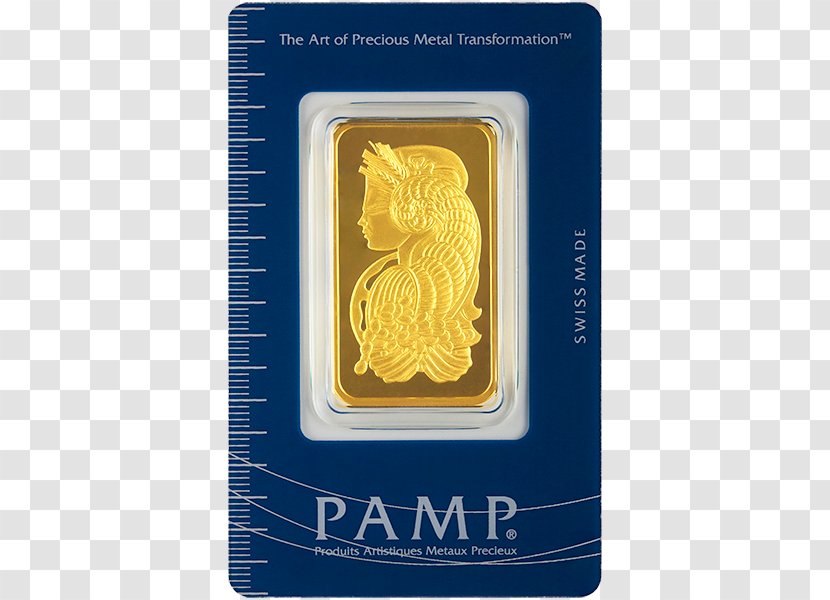 Gold Bar PAMP Bullion Precious Metal - Assay - Buy 1 Get Free Transparent PNG