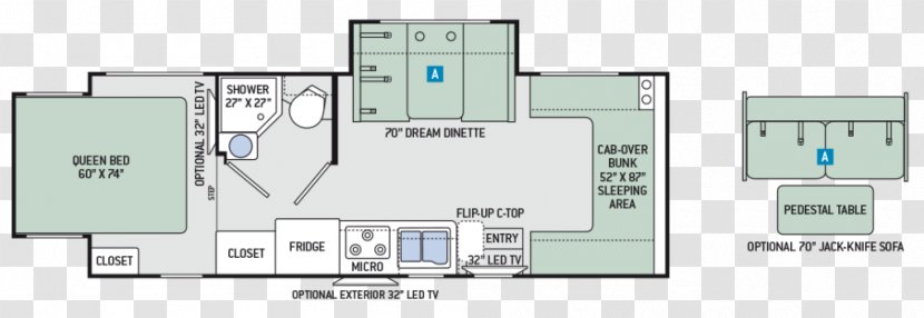 Mercedes-Benz Sprinter Car Campervans Thor Motor Coach Vehicle - Indoor Floor Plan Transparent PNG