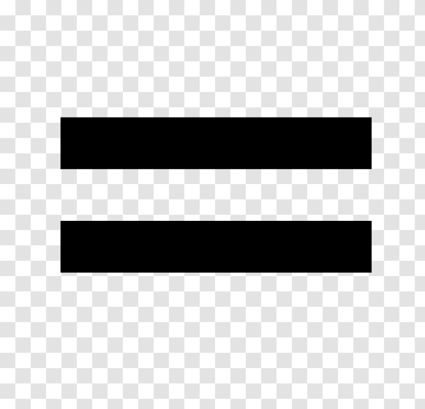 Equals Sign Equality Symbol Mathematics Mathematical Notation - Parallel Transparent PNG