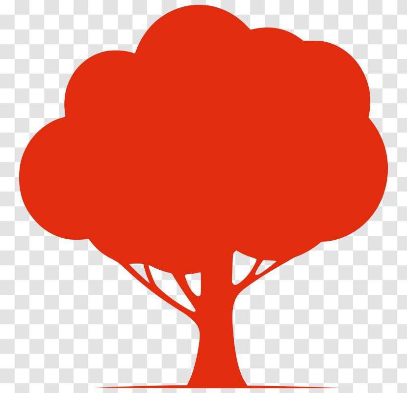 Tree Silhouette Clip Art - Cartoon - Profile Transparent PNG