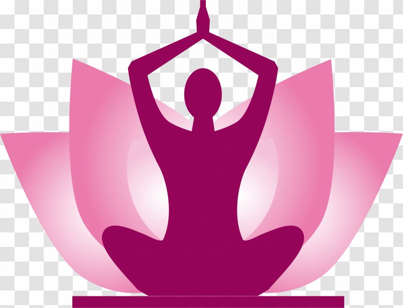 Massage Spa Royalty-free Clip Art - Purple - Lovely Yoga Figure Transparent PNG