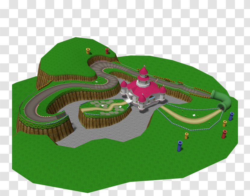 Super Mario Kart 7 Kart: Circuit 3D Land DS - Wiring Diagram - Kingdom Transparent PNG