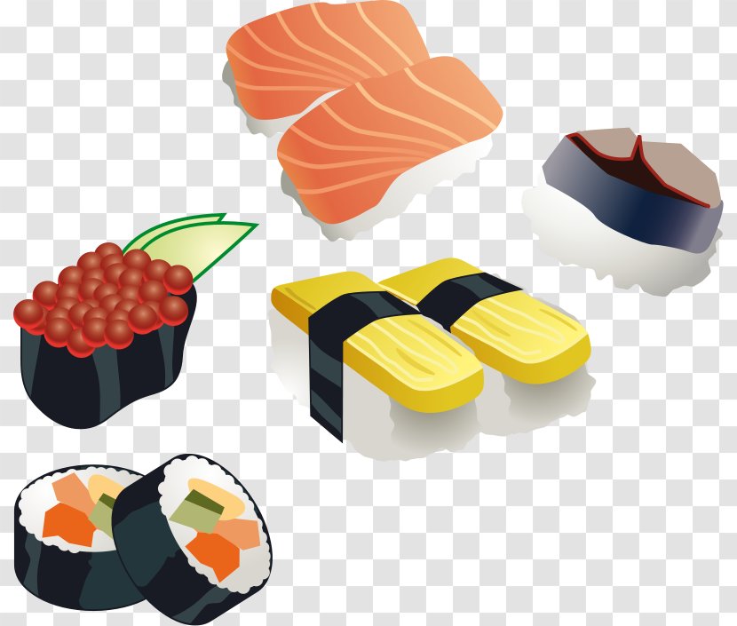 Sushi Japanese Cuisine Sashimi Bento Clip Art - Fish - Yummy Cliparts Transparent PNG