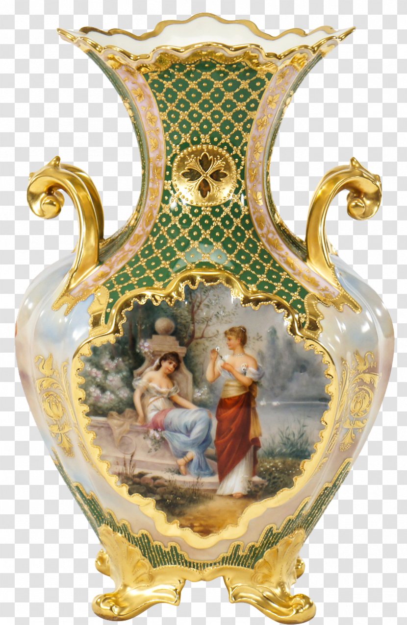 Vase Porcelain Antique Tableware - Artifact Transparent PNG