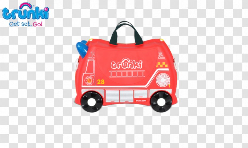 Trunki Ride-On Suitcase Travel Fire Engine - Trunks Transparent PNG