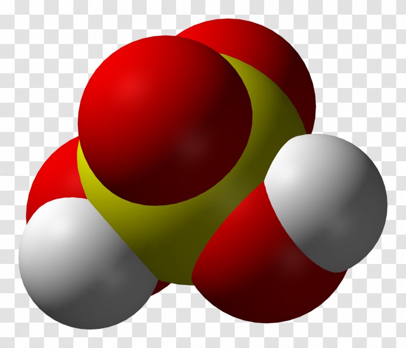 Sulfuric Acid Molecule Chemistry Atom - Tridimensional Transparent PNG