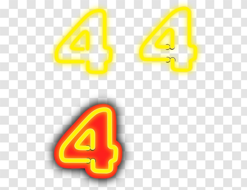 Number Clip Art - Drawing - Yellow Transparent PNG