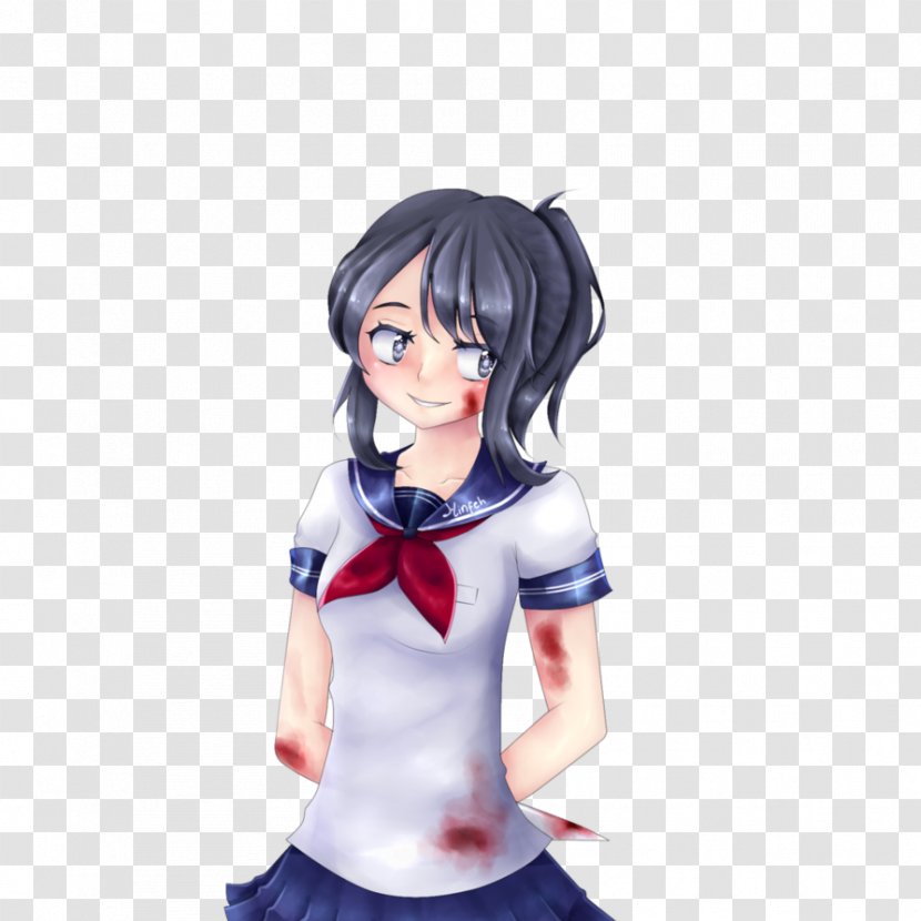 Yandere Simulator Deviantart Desktop Wallpaper Watercolor Chan Transparent Png