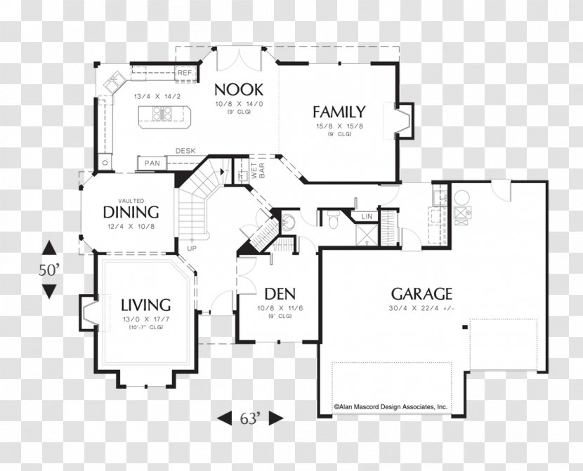 Floor Plan House - Stairs Transparent PNG