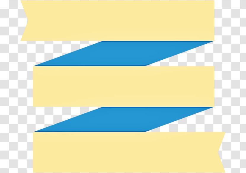 Blue Yellow Line Rectangle Electric Blue Transparent PNG