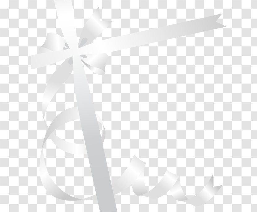 White Black Petal Pattern - Vector Hand-drawn Bow Transparent PNG
