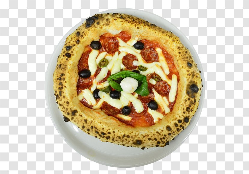 Pizza American Cuisine Vegetarian Recipe Flatbread - Italian Food - Olive Transparent PNG