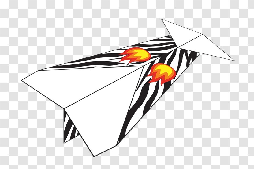 Airplane Paper Plane Fixed-wing Aircraft Clip Art - Canard - Flying Flames Transparent PNG